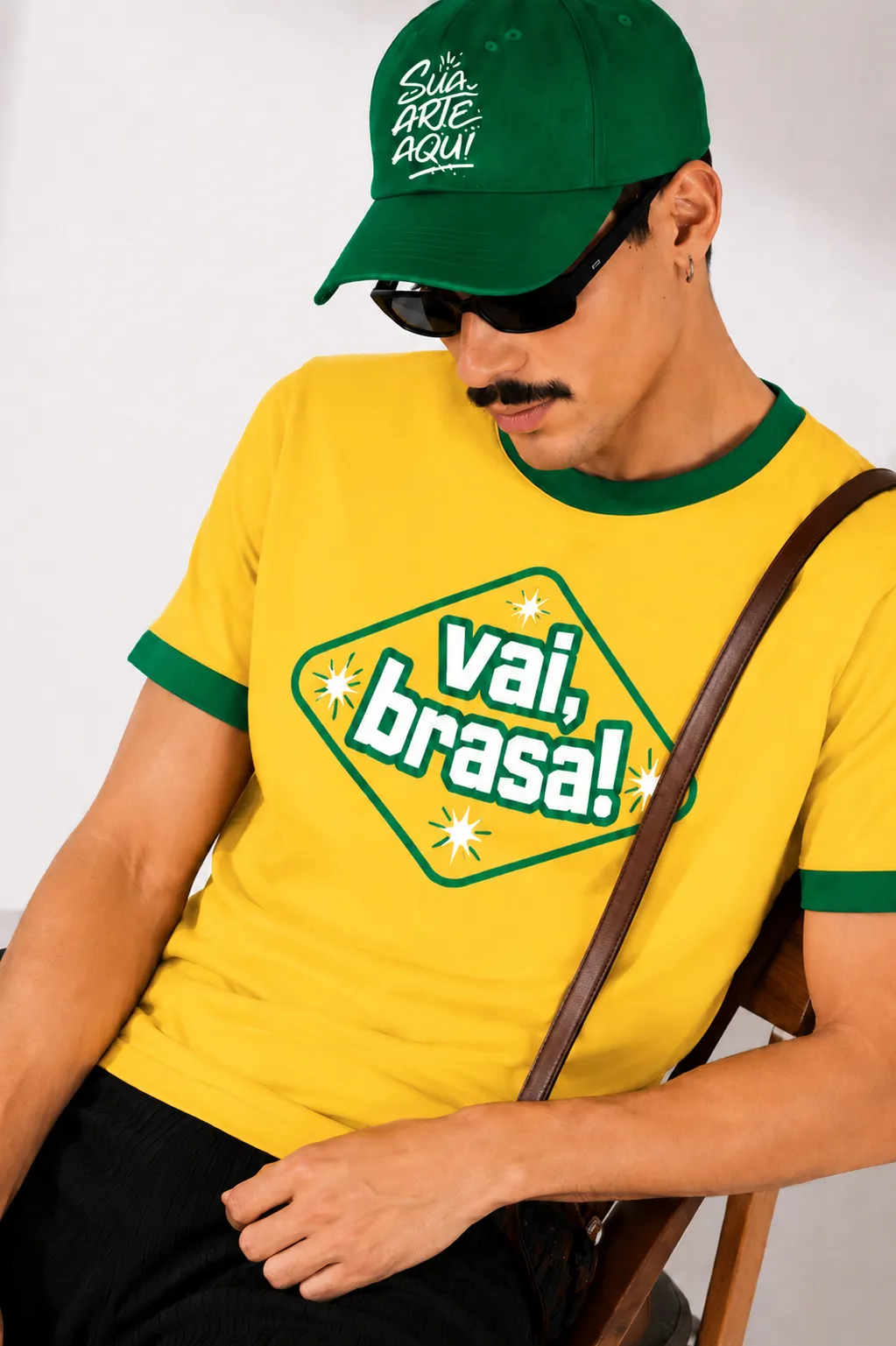 Camiseta Vai, Brasa! Masculina