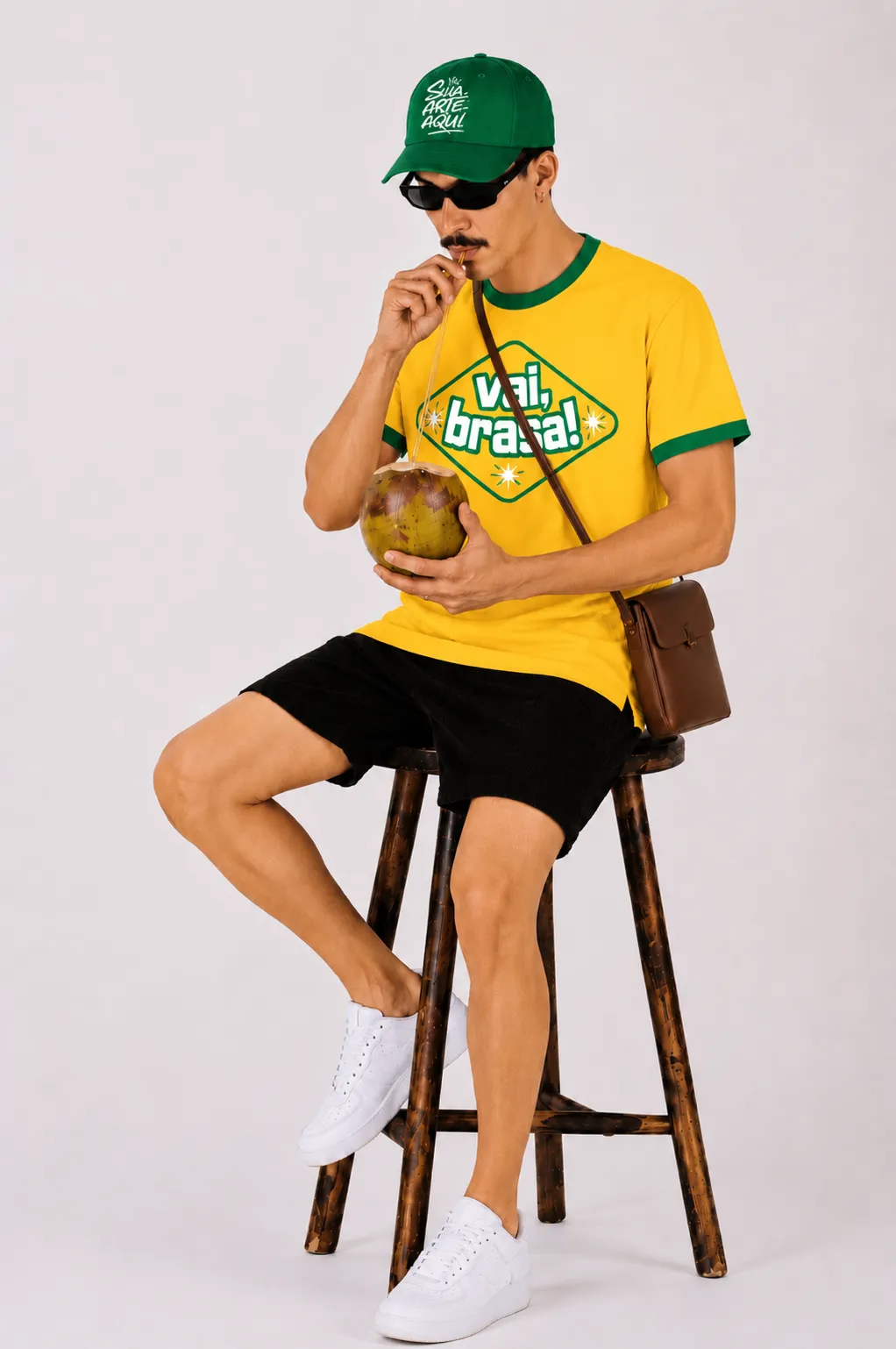 Camiseta Vai, Brasa! Masculina - Imagem 5