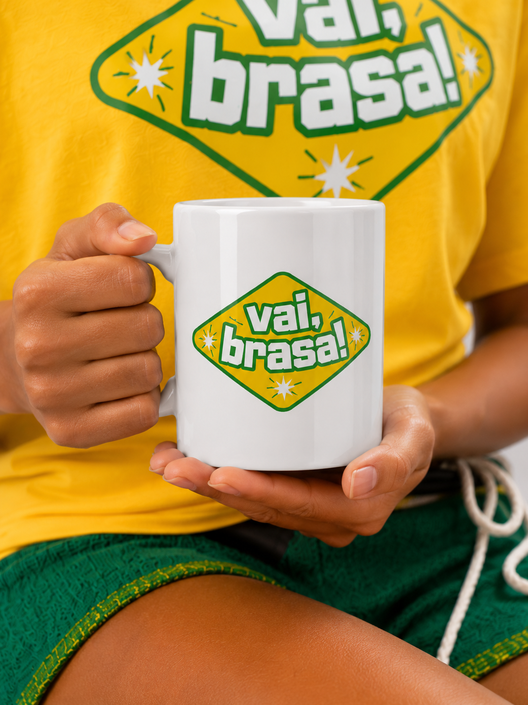 Caneca Vai, Brasa!